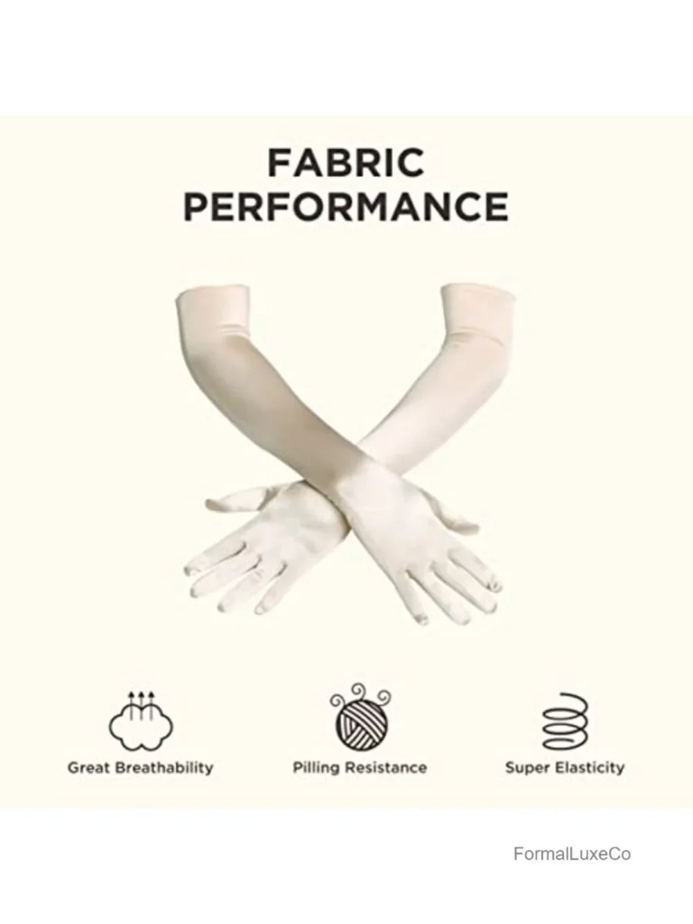 Long Opera Satin Party Gloves Elbow Length Stretchy Adult